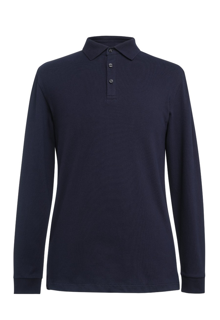 Frederick L/S Polo Shirt-Navy