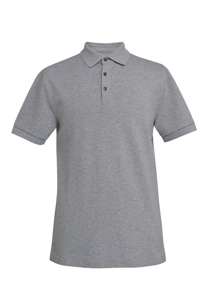 Hampton S/S Polo Shirt-Grey Marl