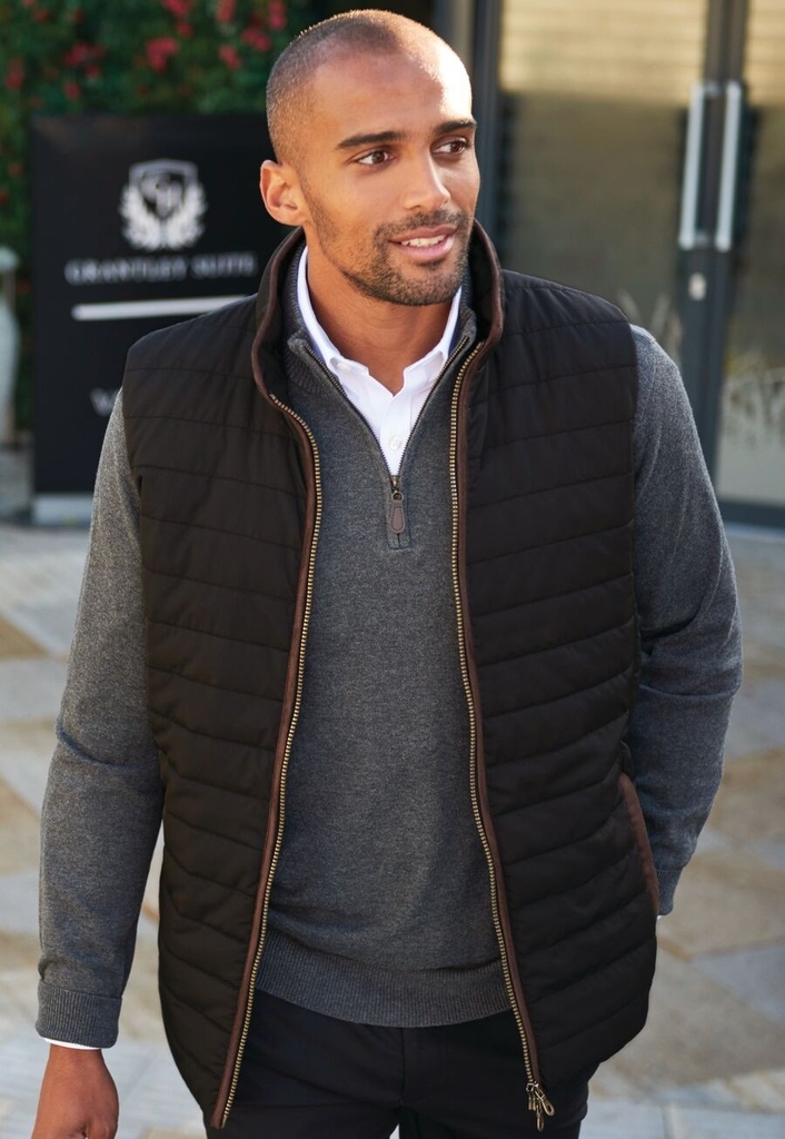 Tampa Quilted Gilet-Black