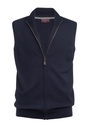 Lincoln Knitted Zip Gilet-Navy
