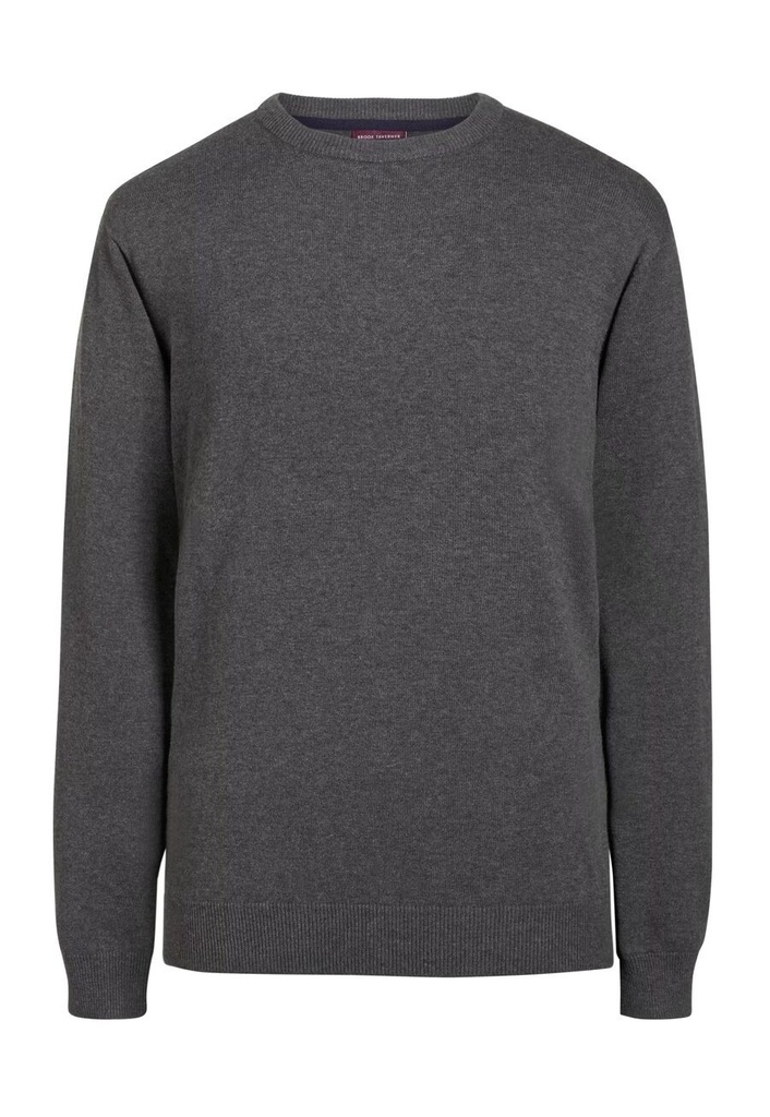 Jackson Crew Neck Jumper-Charcoal