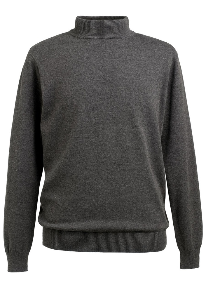 Franklin Turtleneck Jumper-Charcoal