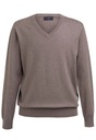 Berlin V Neck Jumper-Taupe