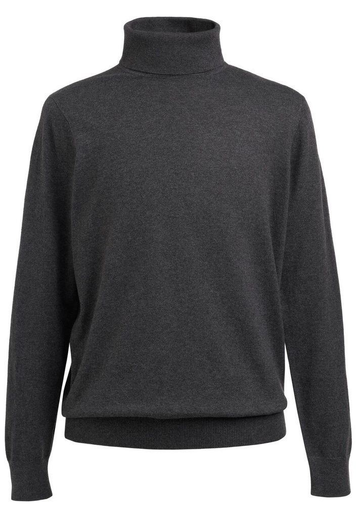 Oslo Roll Neck Jumper-Charcoal