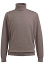 Oslo Roll Neck Jumper-Taupe