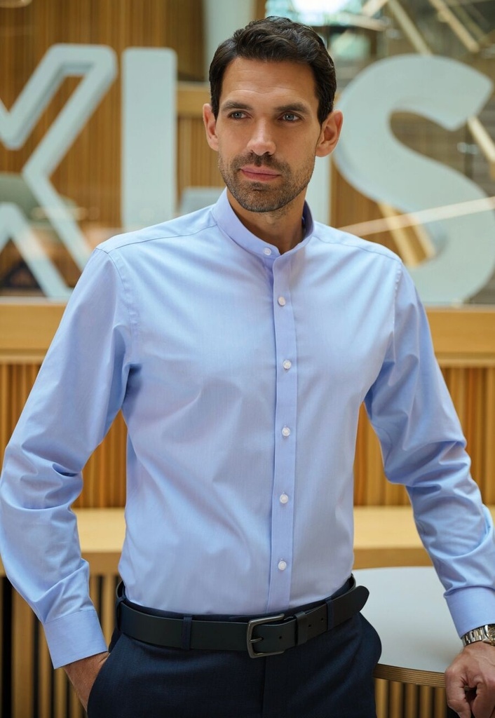 Volterra Men's L/S Shirt-Sky Blue