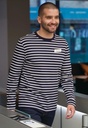 NEW Amos L/S Breton Top-White/Navy