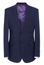 Avalino Tailored Fit Jacket-Mid Blue