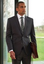 Cassino Slim Fit Jacket-Charcoal