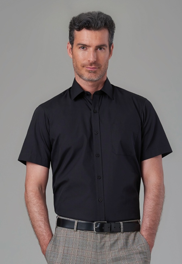 Rosello Men's S/S Shirt-Black