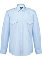 Hermes Men's L/S Pilot Shirt-Blue