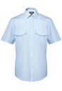 Olympus Men's S/S Pilot Shirt-Blue