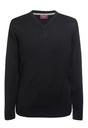 Boston V Neck Jumper-Black