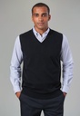 Detroit S/less V Neck Jumper-Black