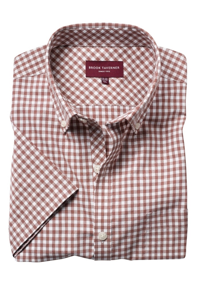Portland Men's S/S Shirt-Brown