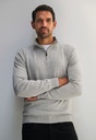 Dallas 1/4 Zip Jumper-Silver