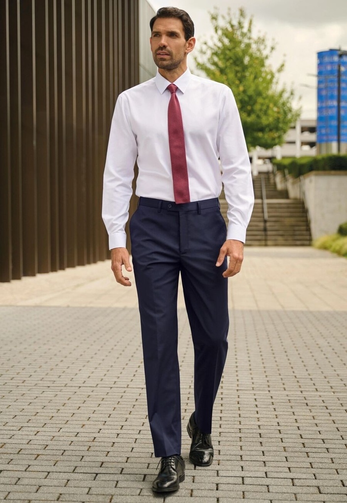 Avalino Tailored Fit Trouser-Light Grey
