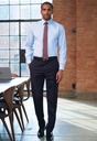 Aldwych Tailored Fit Trouser-Navy Plain