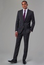 Cassino Slim Fit Trouser-Charcoal