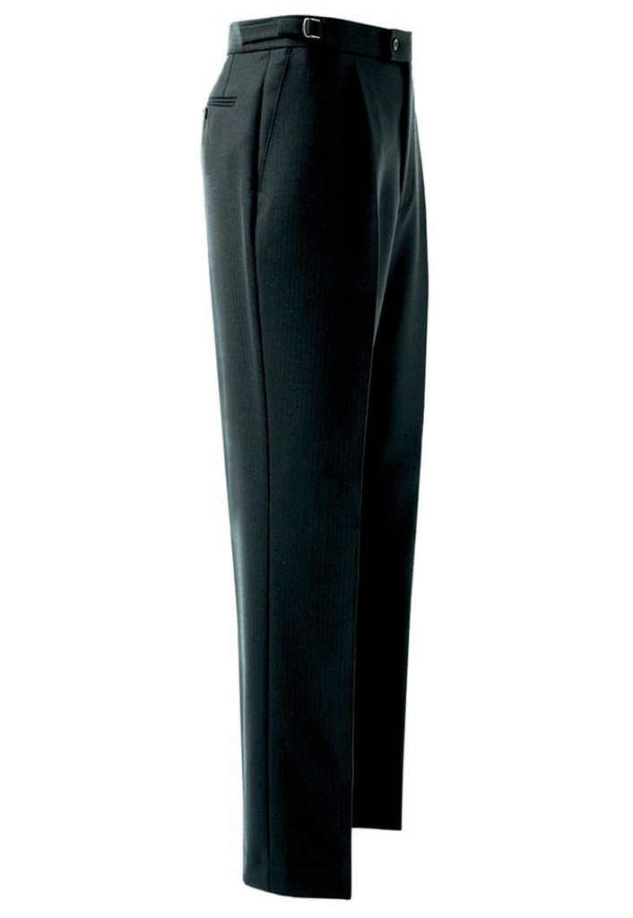 Herringbone Trouser-Black h/b