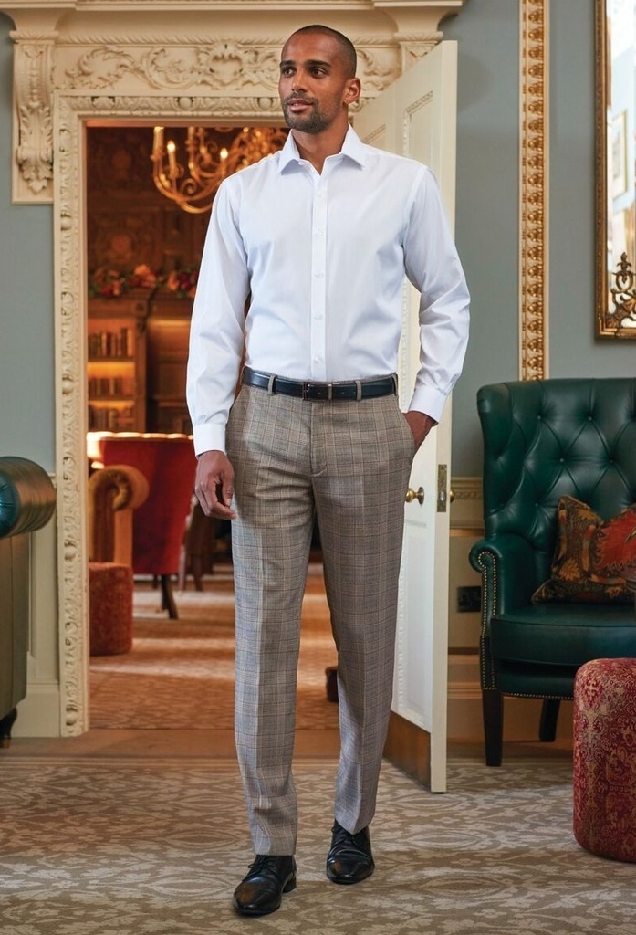 Fabian Slim Fit Trouser-Grey Check