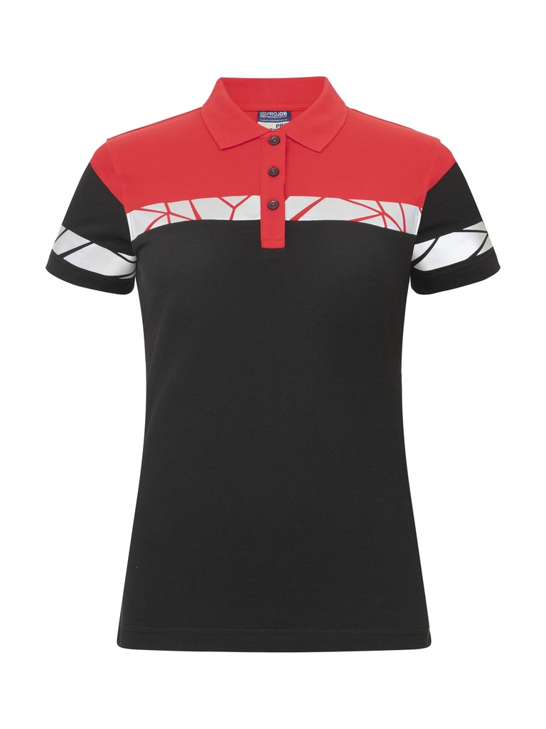 7006 PIQUE WOMEN 7006 PIQUE WOMEN 9910-VIZ-Black/Red