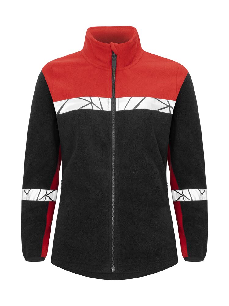 7301 FLEECE JACKET WOMEN 7301 FLEECE JACKET WOMEN 9910-VIZ-Black/Red