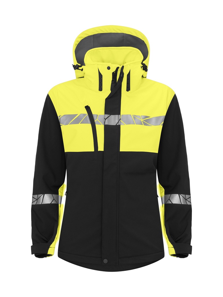7417 SOFTSHELL JACKET WOMEN 7417 SOFTSHELL JACKET WOMEN 9910-VIZ-Black/Yellow