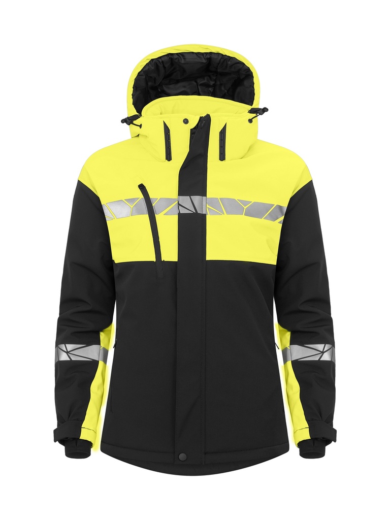 7418 SOFTSHELL JACKET PADDED, WOMEN 7418 SOFTSHELL JACKET PADDED, WOMEN 9910-VIZ-Black/Yellow