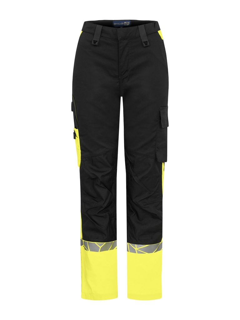 7512 WORKPANT WOMEN (kneeprotector pockets) 7512 WORKPANT WOMEN (kneeprotector pockets) 9910-VIZ-Black/Yellow