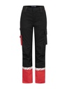 7512 WORKPANT WOMEN (kneeprotector pockets) 7512 WORKPANT WOMEN (kneeprotector pockets) 9910-VIZ-Black/Red