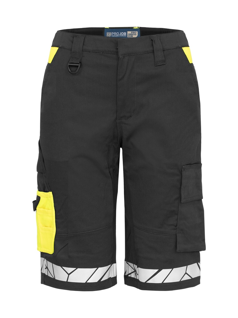 7514 WORK SHORTS, WOMEN-Black/Yellow