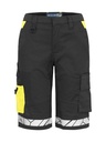 7514 WORK SHORTS, WOMEN-Black/Yellow