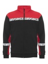 7103 SWEATSHIRT ZIP 7103 SWEATSHIRT ZIP 9910-VIZ-Black/Red