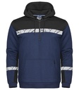 7104 HOODJACKET 1/2 ZIP 7104 HOODJACKET 1/2 ZIP 9910-VIZ-Navy/Black