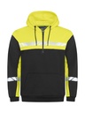 7104 HOODJACKET 1/2 ZIP 7104 HOODJACKET 1/2 ZIP 9910-VIZ-Black/Yellow
