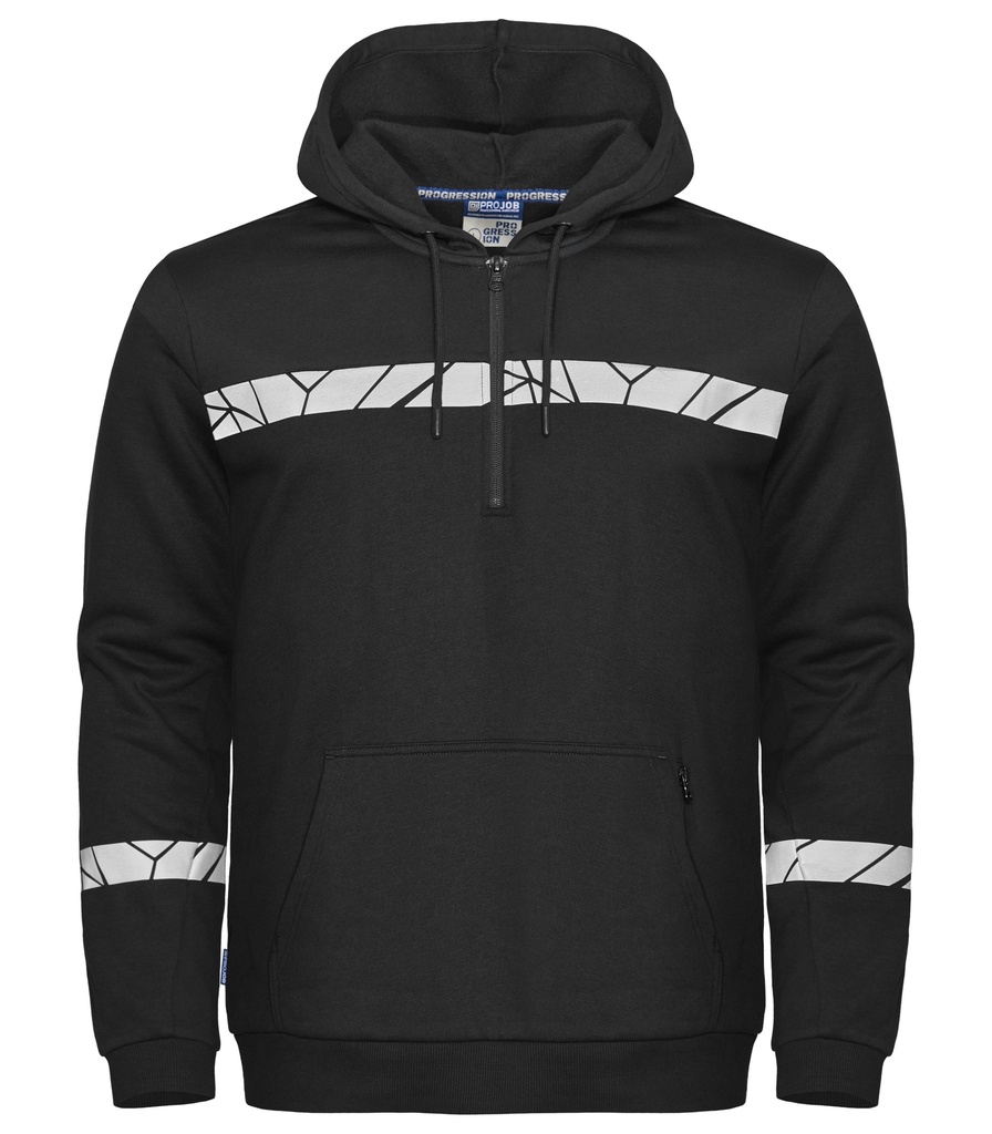7104 HOODJACKET 1/2 ZIP 7104 HOODJACKET 1/2 ZIP 9910-VIZ-Black