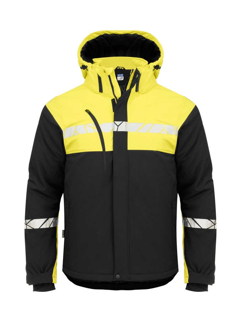 7413 SOFTSHELL JACKET, PADDED 7413 SOFTSHELL JACKET, PADDED 9910-VIZ-Black/Yellow