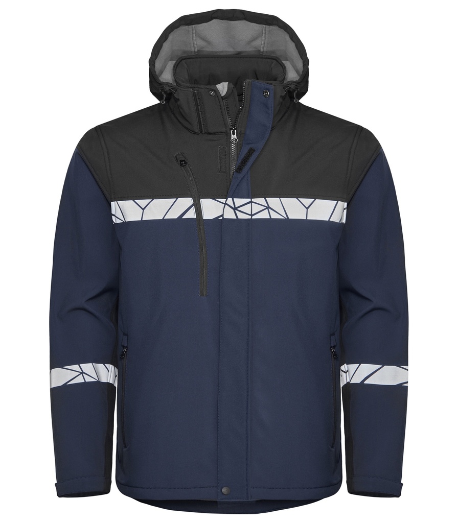 7400 SOFTSHELL JACKET 7400 SOFTSHELL JACKET 9910-VIZ-Navy/Black