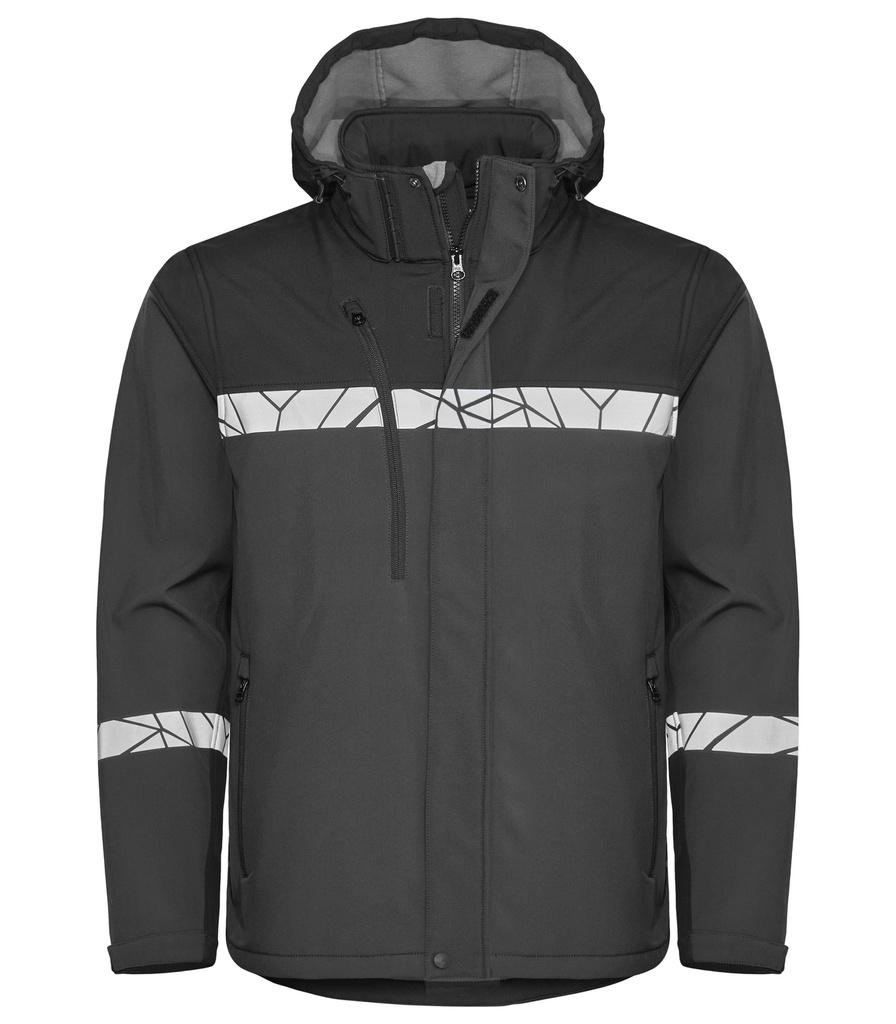 7400 SOFTSHELL JACKET 7400 SOFTSHELL JACKET 9910-VIZ-Grey/Black