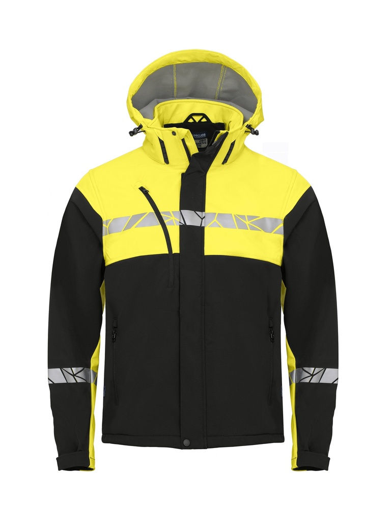 7400 SOFTSHELL JACKET 7400 SOFTSHELL JACKET 9910-VIZ-Black/Yellow