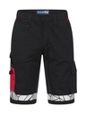 7510 WORK SHORTS-Black/Red