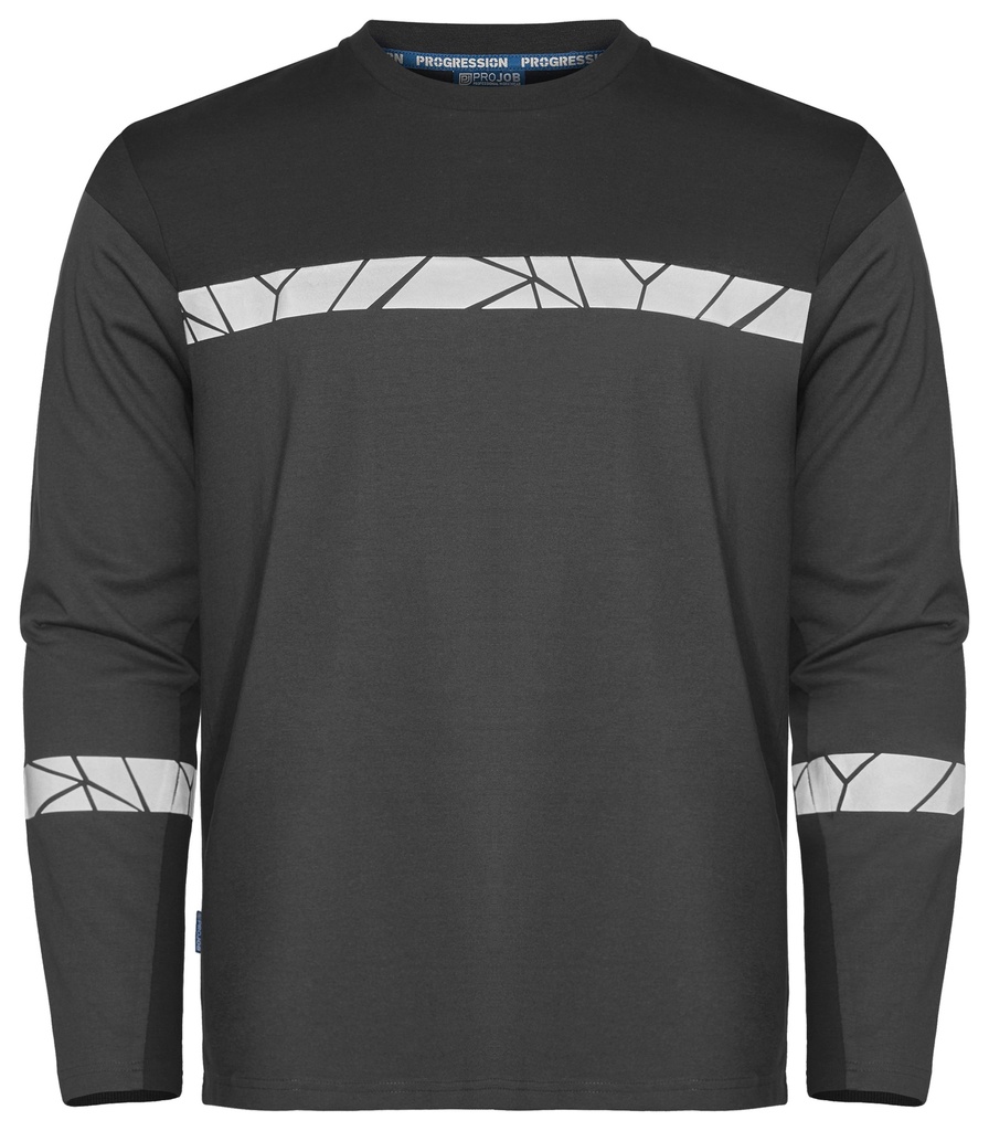 7002 T-SHIRT LONG SLEEVE 7002 T-SHIRT LONG SLEEVE 9910-VIZ-Grey/Black