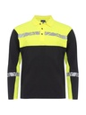 7004 PIQUE LONG SLEEVE 7004 PIQUE LONG SLEEVE 9910-VIZ-Black/Yellow