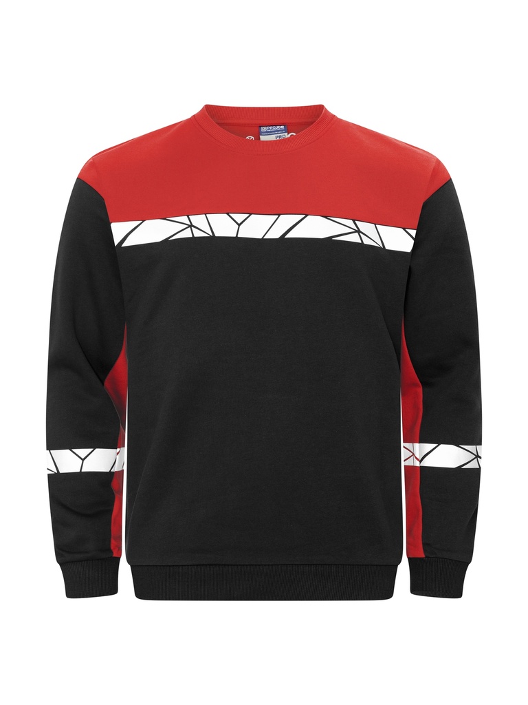 7101 SWEATSHIRT 7101 SWEATSHIRT 9910-VIZ-Black/Red