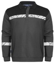 7100 POLO SWEATSHIRT 7100 POLO SWEATSHIRT 9910-VIZ-Grey/Black
