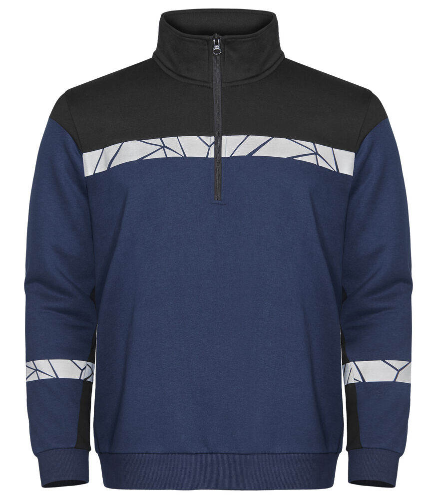 7102 SWEATSHIRT 1/2 ZIP 7102 SWEATSHIRT 1/2 ZIP 9910-VIZ-Navy/Black