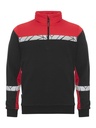 7102 SWEATSHIRT 1/2 ZIP 7102 SWEATSHIRT 1/2 ZIP 9910-VIZ-Black/Red