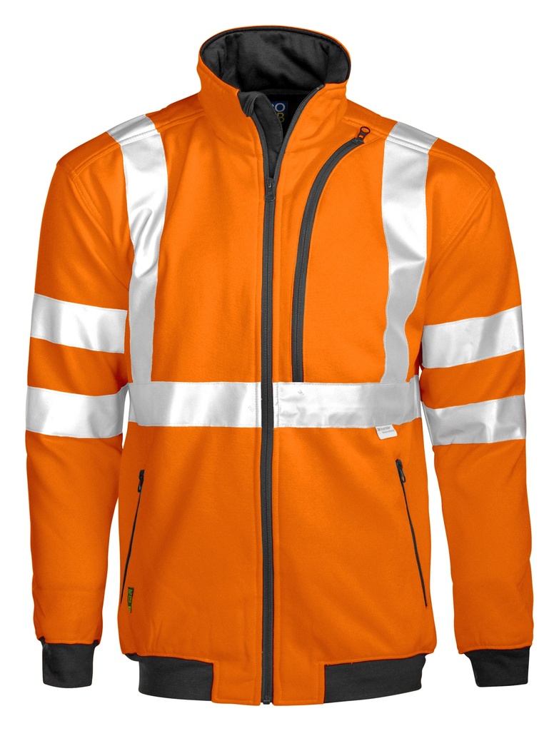 6103 SWEATSHIRT, FULL ZIP EN ISO 20471 CLASS 3