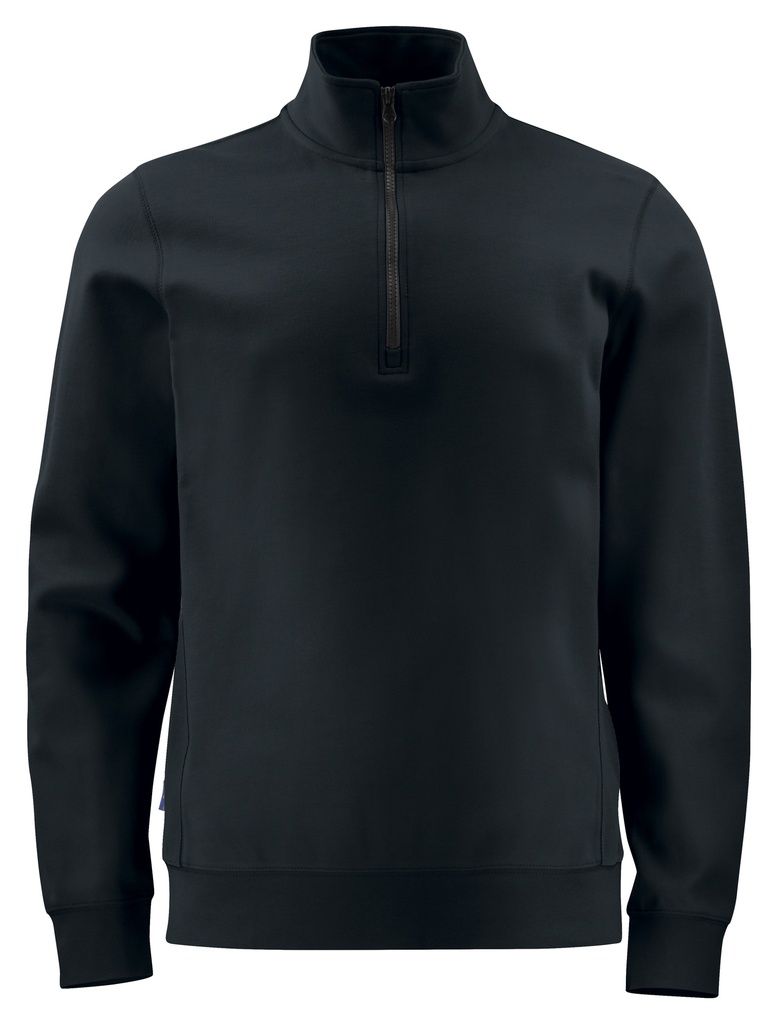 2128 SWEATSHIRT, HALF ZIP (Black)